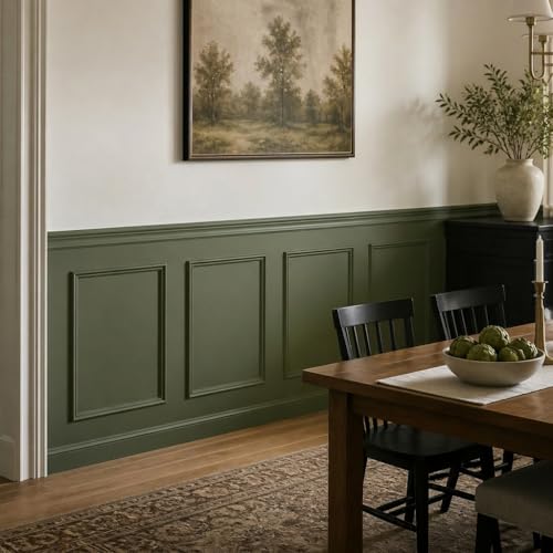 GESSOLANE Peel and Stick Pre-Cut Wainscoting Panels, Paintable Box Moulding by GESSOLANE - Image 3