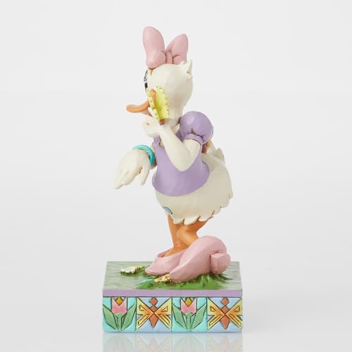 Enesco Coleção Disney Traditions por Jim Shore Estatueta de Pato Margarida com Flores e Borboletas -
