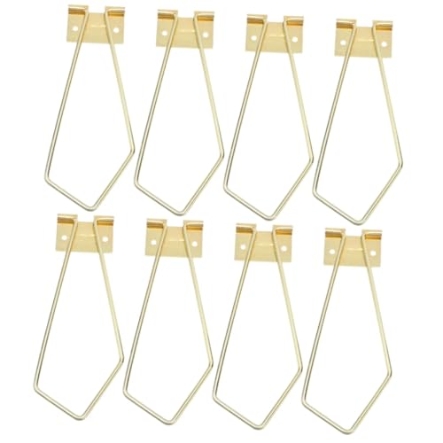 OSALADI 2sets Imitation Gold Photo Frame Bracket Simple Installation Frame Holder Practical Stand Support for Pictures for and Home Decor 4pcs*2