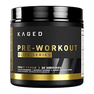 Kaged Pre Workout Elite Powder | Fruit Punch | Pre-Workout with Creatine, Beta Alanine, L-Citrulline, BCAAs | 388 mg Organic Caffeine | Pre Supplements for Men & Women | 20 Servings