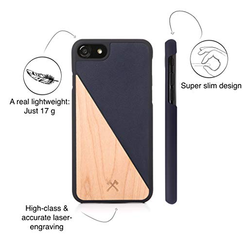 Woodcessories – Capa de madeira verdadeira compatível com iPhone 6/6s, EcoCase Split, iPhone 6/ 6s,