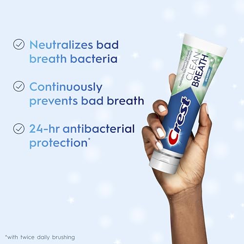 Crest Toothpaste Clean Breath Spearmint 4.6oz – Neutralizes Bad Breath, Antibacterial Protection, Fights Cavities, Freshens Breath, Gently Whitens - image 2