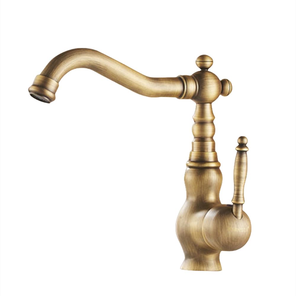 Robinet de lavabo rétro rotatif pour une salle de bain esprit maison de campagne