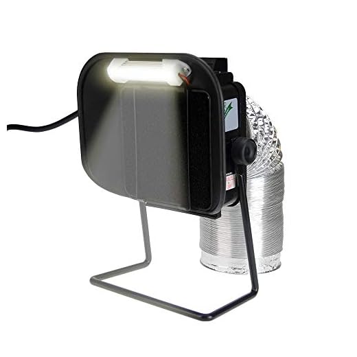 Aoyue 486+ Fume Extractor and Smoke Absorber Fan with Exhaust hose and light