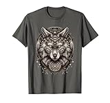 mitologia celtica fenrir wolf runes vichingo lupo di odino maglietta