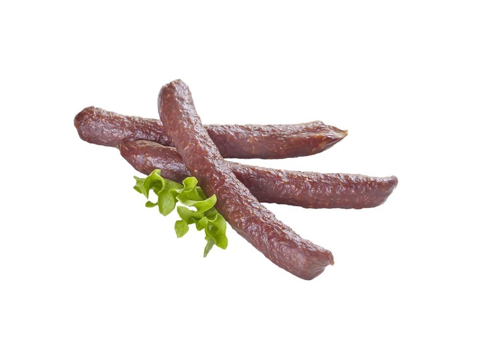 Almgourmet - Tiroler Rehwurzn - 12 Stück - 400g - Rohwurstspezialität mit Rehfleisch - lange Haltbarkeit