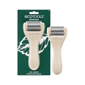 EcoTools Ice Roller, Lifts & Depuff Skin, Stainless Steal Cooling Roller For Face & Neck, Provides Relaxation While Sculpting, Eco Friendly, Vegan, & Cruelty Free Skincare Tool, 1 Count