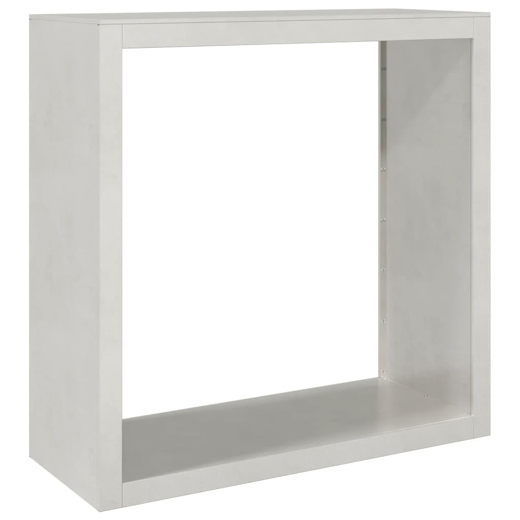Gecheer Brennholzregal außen Kaminholzregal Metall Feuerholzregal Kaminholzunterstand Kaminholzständer Kaminholzkorb Holzlager Holzstapelhilfe für Garten Terrasse, 100x40x100 cm Edelstahl