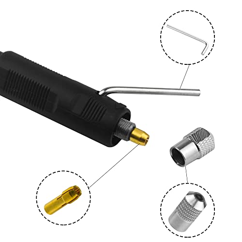 Image of TOVOT 42 Inch Flexible Shaft Rotary Tool with 1 /8 Chucks Flexible Rotary Drill Tool