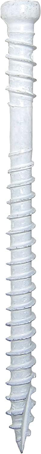 GRK White, 8, 772691176288 Fasteners 17628 RT Composite #8 x 2 Screws 100CT, 100 Count