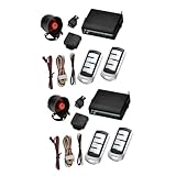 GLEAVI 2 Juegos De Dispositivo De Alarma De Coche Alarma De Coche Kit De Bloqueo Central Llavero Alarma De Coche Coches De Control Remoto Entrada Sin Llave Kit De Coche