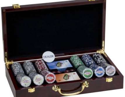 Set de 300 fichas de póker con maletín madera