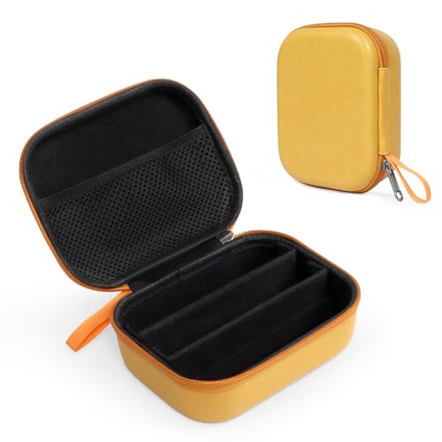 Image of Bukere Travel Sunglasses Organizer Case, PU Leather Adjustable Slots for Multiple Glasses, Hard Eyewear Box for Men Women