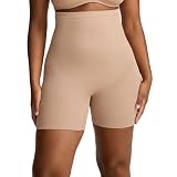 Jockey Women's Shapewear Skimmies Seamfree Core Body Smoothing High-Waist Mid-Thigh Short, Light, L