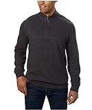 English Laundry Men's Long Sleeve Zip Up Sweater (M, Charcoal)