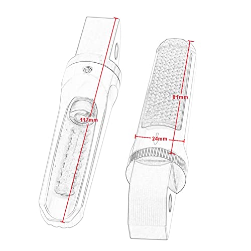 Repose-Pieds Moto Noir Passager Anti-Vibration pour Triumph Speed Triple Bonneville