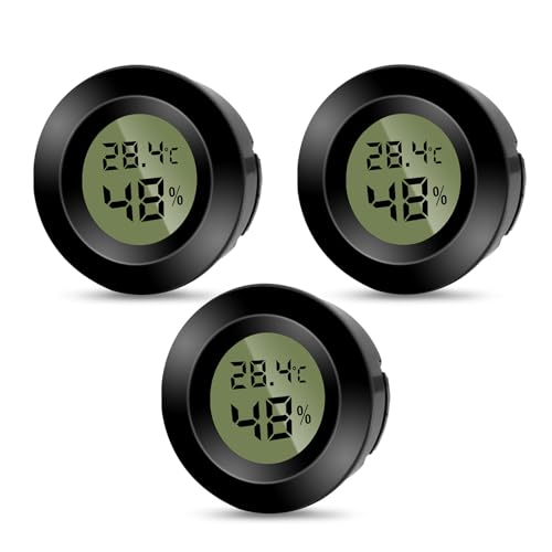 Pixelure 3PCS Thermometer Hygrometer Innen Raumthermometer Mini LCD Digital Temperatur und Luftfeuchtigkeitsmesser innen Thermometer Zimmerhygrometer...