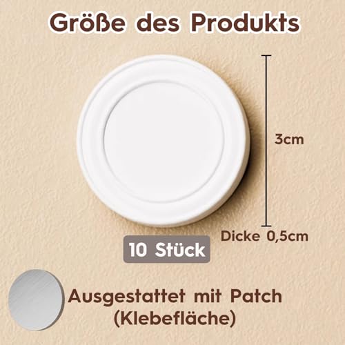 10 Stück Fernbedienung Halterung Wand, Wandhalterung Fernbedienung, Fernbedienungshalter Ohne Bohren von Löchern, Starker Magnethalterung für Ventilatoren, Lampen, TV-Geräte, Klimaanlagen (Weiß)