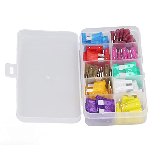 Kit de fusibles automotrices intercambiables tamaño medio, 80 piezas con diseño plug-in para autos, RV, marinos y motocicletas miniatura 5