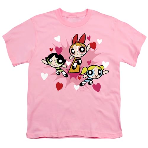 Powerpuff Girls Power Burst Hearts Kids T Shirt for Youth Toddler Boys and Girls2