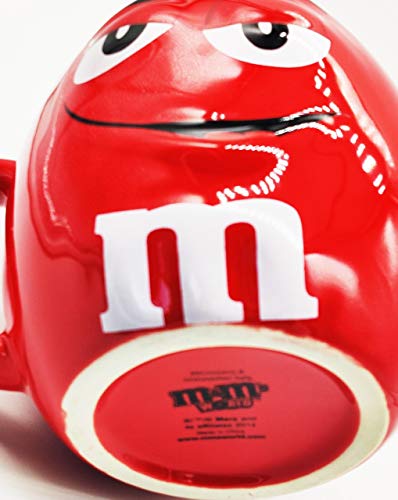 M&Ms Fun Sculpted Face Extra Large 24 Oz Ceramic Coffee Tea Mug M&M M & M (Orange) #TOP5
