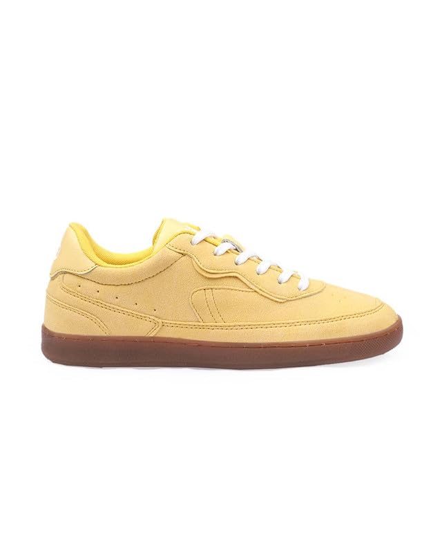 Image of Bacca Bucci Zest Women's Low-Top Walking Sneakers with Suede-Look Upper, Lace-Up Closure, Padded Collar, Perforated Toe Detail, Gum Grip Outsole, Casual Streetwear Shoes