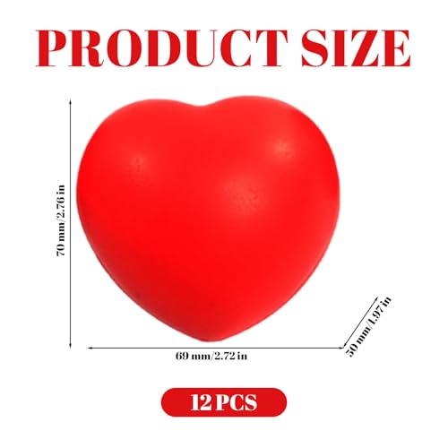 Bolas de alivio del estrés en forma de corazón de 3 pulgadas 4