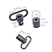 TRIROCK Sling Swivel 1.0 Inch with Push Button Quick Release Detachable and Sling Mount QD Loop Adapter 2 Sets Pack