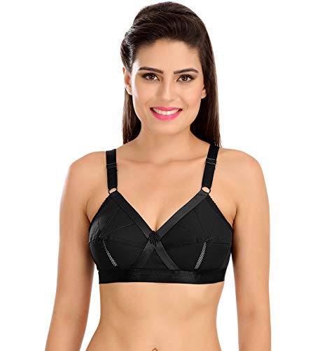 Image of SONA Women's Cotton Non-Padded Wire Free Minimiser Minimizer Bra