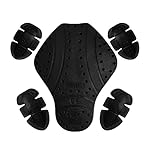 MOTOSTYLEWEAR-5-PC--Black-CE-Level-1-Certified-Armor-Pads-Level-1-Approved-Back-Shoulder-and-Elbows-Armor-Protector-Insert-for-Motorcycle-Jackets