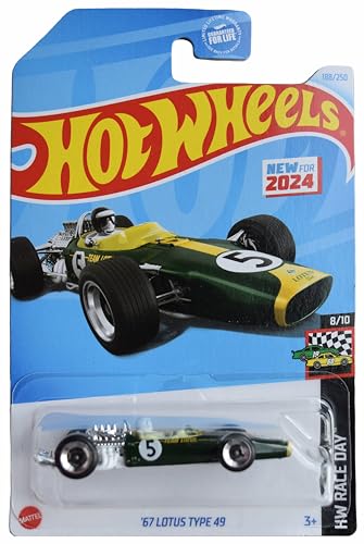 Hot Wheels '67 Lotus Type 49 escala 1:64 verde