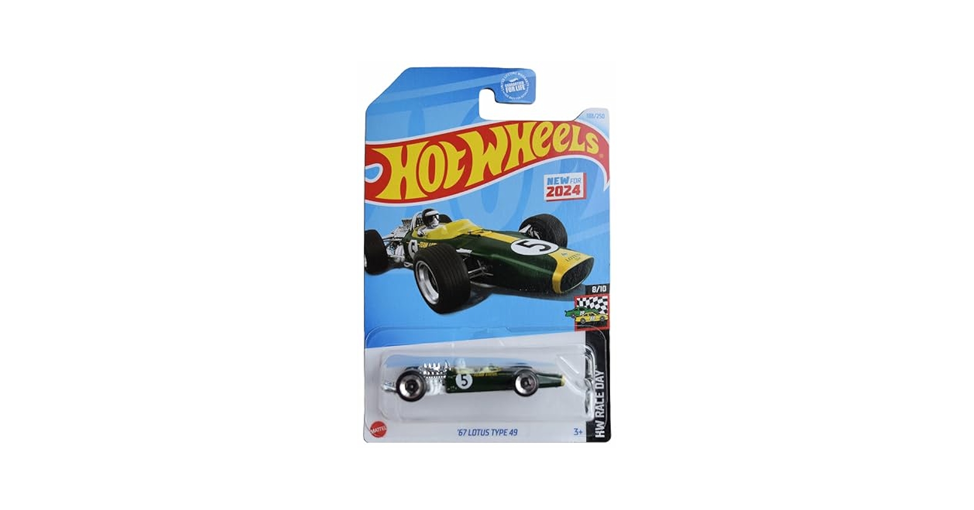 ホットウィール 67 LOTUS TYPE 49 10台 Amazon.com: Hot Wheels '67 Lotus Type 49, HW Race Day 8/10