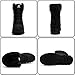 Topwolve Schneestiefel Herren Warm Gefütterte Winterstiefel Wasserdicht Outdoor Rutschfest Winterschuhe,Ganz Schwarz,46 EU
