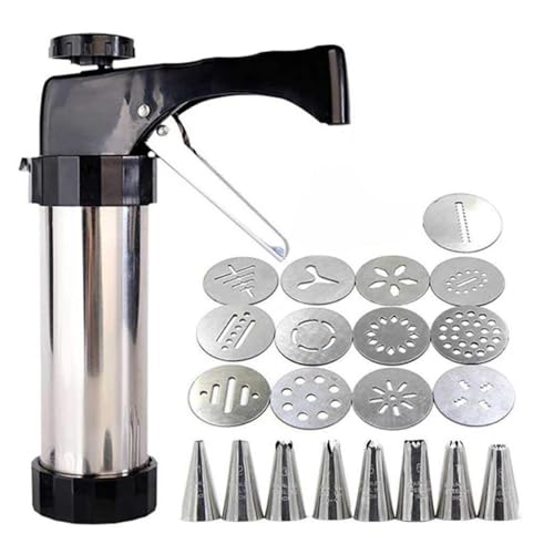 Juego de jeringas for repostería, juego de jeringas for repostería, máquina manual for hacer galletas, máquina for hacer churros, boquillas de acero inoxidable for repostería, moldes for hacer galleta