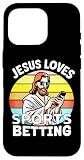Jesús ama Las apuestas Deportivas Parlay Funny Gambling DFS Over Carcasa para iPhone 16 Pro