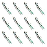 YZD Silverside Minnow Crappie Jig Set 12pcs Green Color