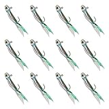 Silverside Minnow Crappie Jig 12pcs Green Color