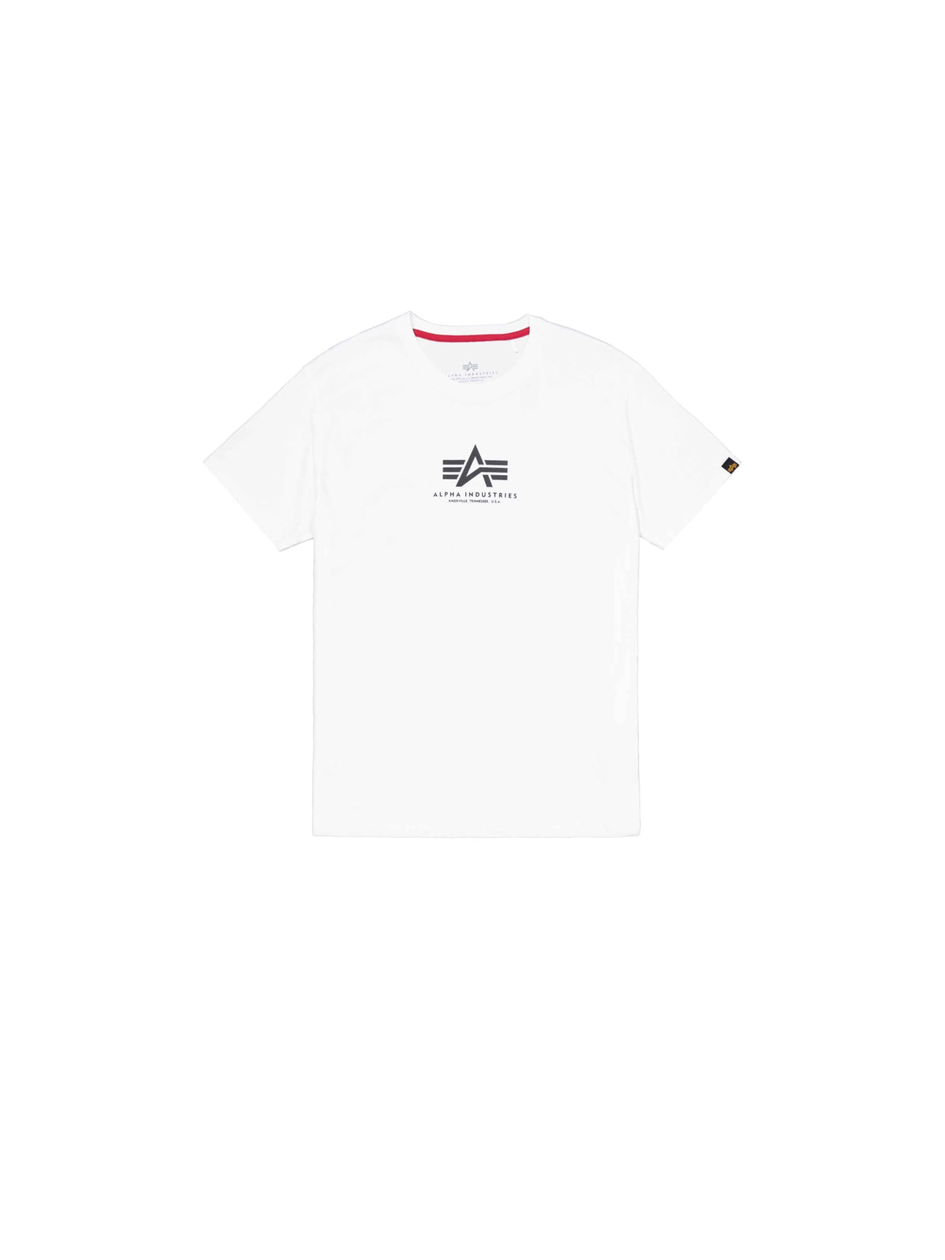 Alpha Industries Men's Blanc T-Shirt Basic Ml