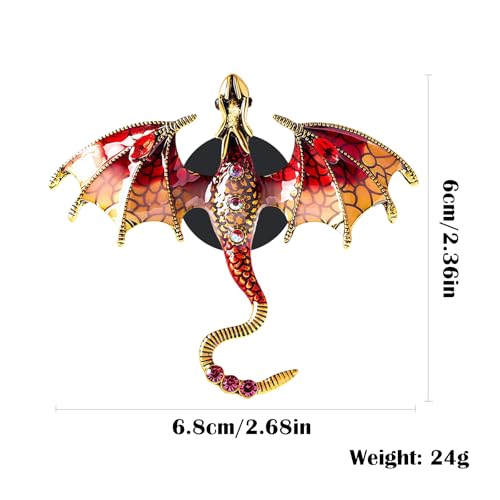 Image of 2 Pcs Bling Dragon Car Air Freshener Vent Clips, Crystal Rhinestone and Enamel Dragon Air Vent Clips Car Diffuser Cute Car Interior Decoration Accessories for Women Gift (Blue Red)