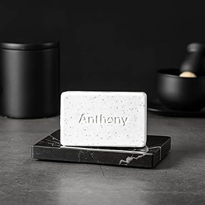 Anthony Men's Exfoliating Soap Bar, Grapefruit Scent, 5 Oz - Contains Cucumber Extract, Jojoba, Shea Butter, Squalane & Coconut Oils for Moisturizing & Exfoliating Body Skin
