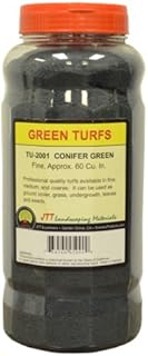 JTT Scenery Products Green Turf, Conifer Green, Fine/60 Cubic Inch