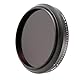 Hersmay Einstellbar Infrarot Pass Linse Filter 58mm, 530nm bis 750nm, 650nm, 680nm, 720nm, Kamera Filter aus Optischem Glas und Metall