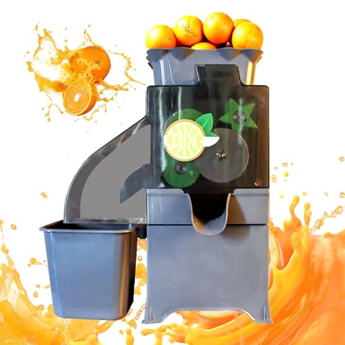 Máquinas exprimidoras de Naranjas comerciales, Extractor automático de Jugo de masticación Lenta, para Naranjas de φ40-80 mm, 20-25 PCS/min, con Caja de Filtro extraíble y Cubo recolector