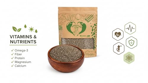 Image of Parshutara Farm Chia Seeds 100g | 100% Natural & Raw | Rich in Fiber, Omega-3 & Protein | Healthy Superfood for Weight Management & Daily Nutrition