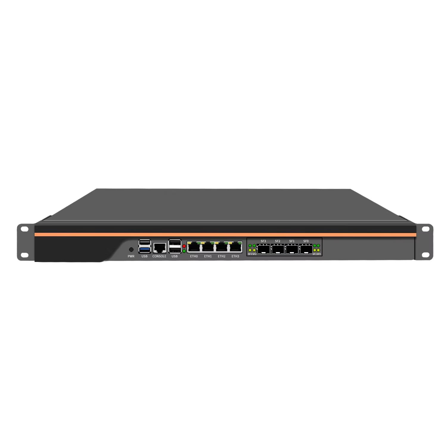 N150 1U Rackmount Firewall Router Server, 4x 2.5G i228-V LAN Mini PC