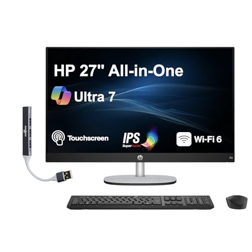 Image of HP 27 AI PC All-in-One 27 inch Touchscreen IPS FHD Display 252783-M2PCIEH3