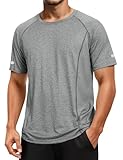 Wayleb Camiseta de Entrenamiento Hombre Manga Corta Secado Rápido y Transpirable para Running Fitness Gym