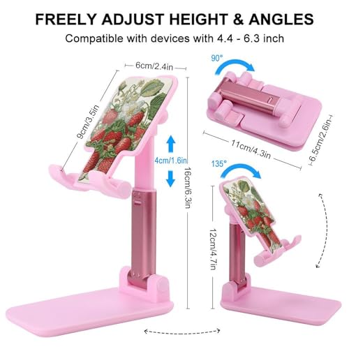 Support de téléphone portable pour bureau stable pliable broderie