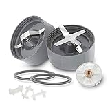 BIDIHOME Blade, Gasket, Shock Pad and Gears 8-piece Replacement Parts Compatible with Nutribullet 600w-900w High-Speed Blender/Mixer System Replacement Parts and Accessories