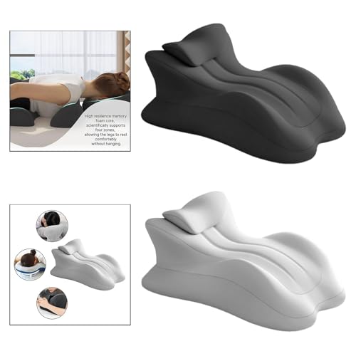 Image of Wedge Prone Position Bed Pillow Kit Multifunctional for Backrest Lightweight Dark Grey